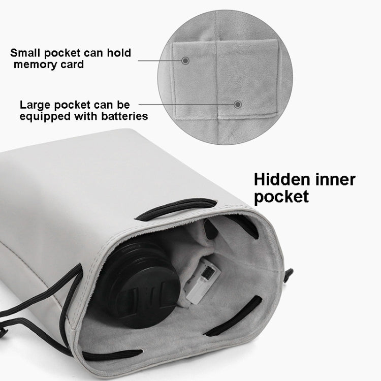 Baona Camera Bag Lens Drawstring Pouch, Size: Medium(Blue) - free shipping - PMC TechLife - Order now!