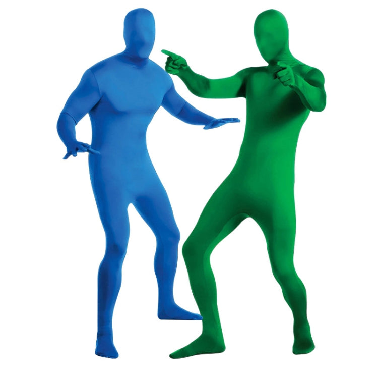 Photo Stretchy Body Green Screen Suit Video Chroma Key Tight Suit, Size: 160cm(Blue Split) - free shipping - PMC TechLife - Order now!