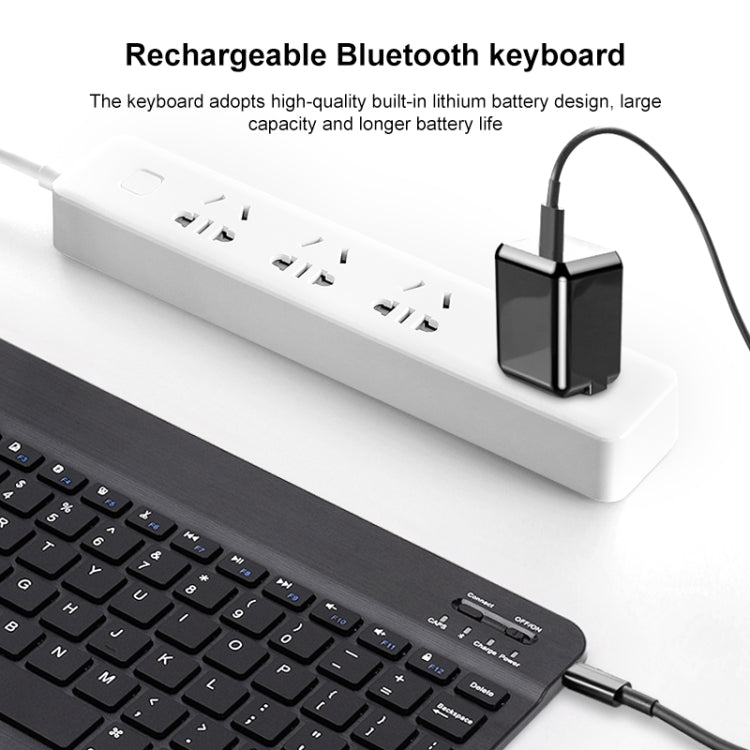 YS-001 9.7-10.1 Inch Tablets Phones Universal Mini Wireless Bluetooth Keyboard, Style:with Bluetooth Mouse(White) - Universal Keyboard by PMC TechLife | Online Shopping South Africa | PMC TechLife