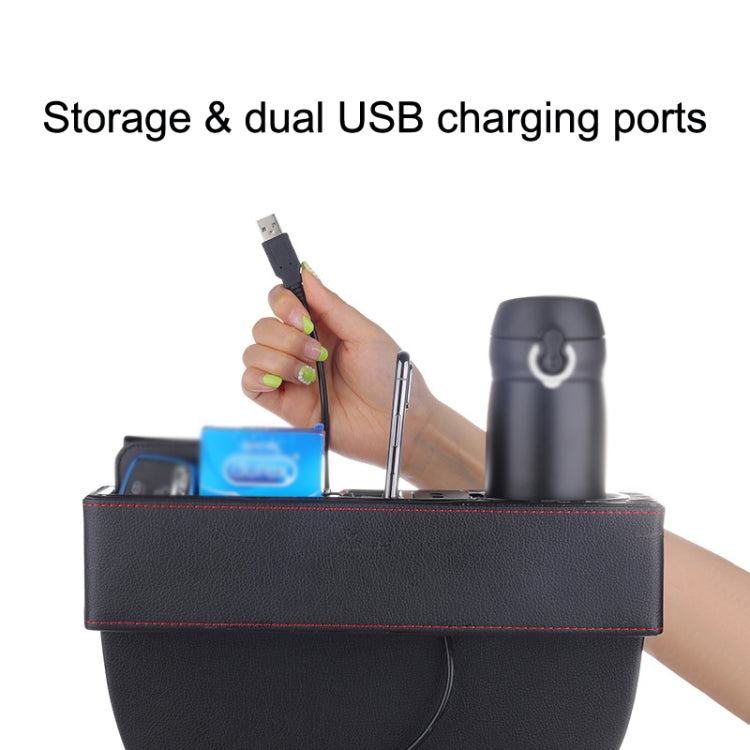 SUSISUN SNH010 Car Seat Gap Storage Box, Style:Co-driver(Apricot) - free shipping - PMC TechLife - Order now!
