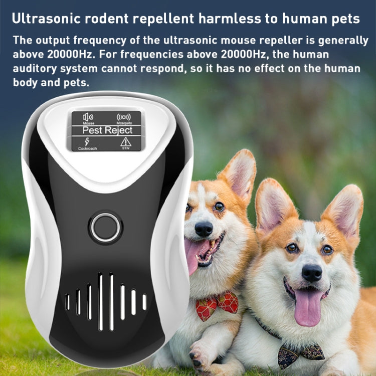 Ultrasonic Multifunctional Mouse Repeller Energy-Saving Silent Insect Repeller, Plug Type:EU Plug(Black White) - Repellents by PMC TechLife | Online Shopping South Africa | PMC TechLife | Buy Now Pay Later Mobicred