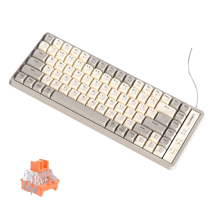 LANGTU GK85 85 Keys Gold Shaft Mechanical Wired Keyboard. Cable Length: 1.5m, Style:Glowing Version (Beige Knight) - Wired Keyboard by LANGTU | Online Shopping South Africa | PMC Jewellery | Buy Now Pay Later Mobicred