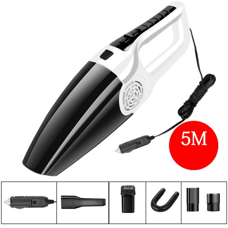 Car Vacuum Cleaner High Power 120W Home Car Dual-use Vacuum Cleaner Powerful Dry and Wet Wired Models Seventh Generation(White) - Vacuum Cleaner by PMC Jewellery | Online Shopping South Africa | PMC Jewellery | Buy Now Pay Later Mobicred