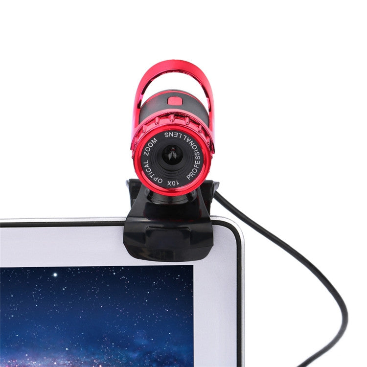 HXSJ A859 480P Computer Network Course Camera Video USB Camera Built-in Sound-absorbing Microphone(Red) - HD Camera by HXSJ | Online Shopping South Africa | PMC Jewellery | Buy Now Pay Later Mobicred