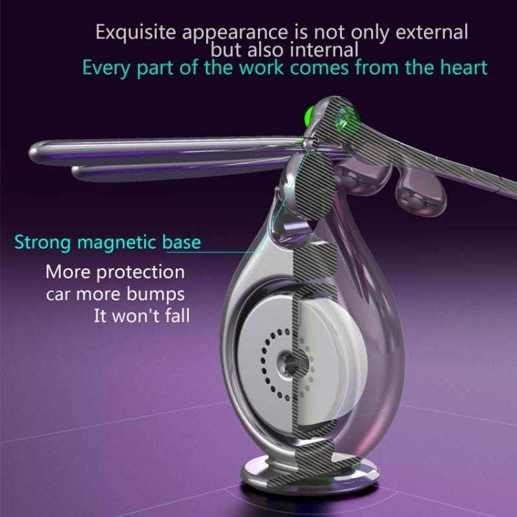 Car Aromatherapy Rotating Balance Dragonfly Creative Perfume Decoration(Silver) - free shipping - PMC TechLife - Order now!