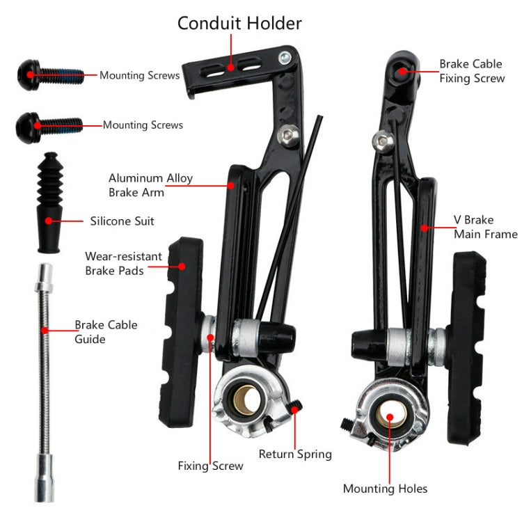 Litepro Long arm V Brake Folding Bike Modified SP8 Brake, Specification:1 Pair (Half Bike Portion) - Bicycle Brake Parts by Litepro | Online Shopping South Africa | PMc TechLife | Buy Now Pay Later Mobicred