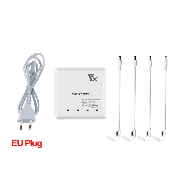 For DJI Mavic Mini Charger Battery USB 6 in 1 Hub Intelligent Battery Controller Charger, Plug Type:EU Plug - Charger by PMC Jewellery | Online Shopping South Africa | PMC Jewellery | Buy Now Pay Later Mobicred