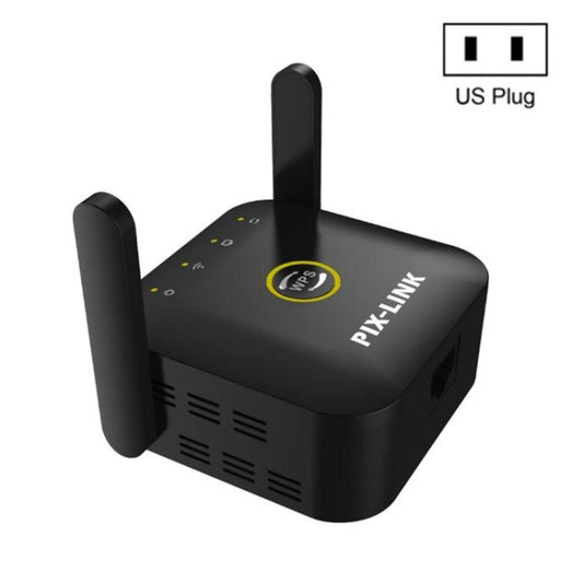 PIX-LINK WR22 300Mbps Wifi Wireless Signal Amplification Enhancement Extender, Plug Type:US Plug(Black) - Wireless Routers by PIX-LINK | Online Shopping South Africa | PMC Jewellery | Buy Now Pay Later Mobicred