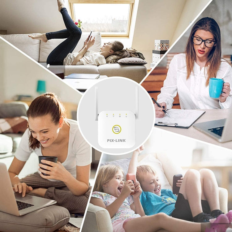 PIX-LINK WR22 300Mbps Wifi Wireless Signal Amplification Enhancement Extender, Plug Type:UK Plug(Black) - free shipping - PMC Jewellery - Order now!