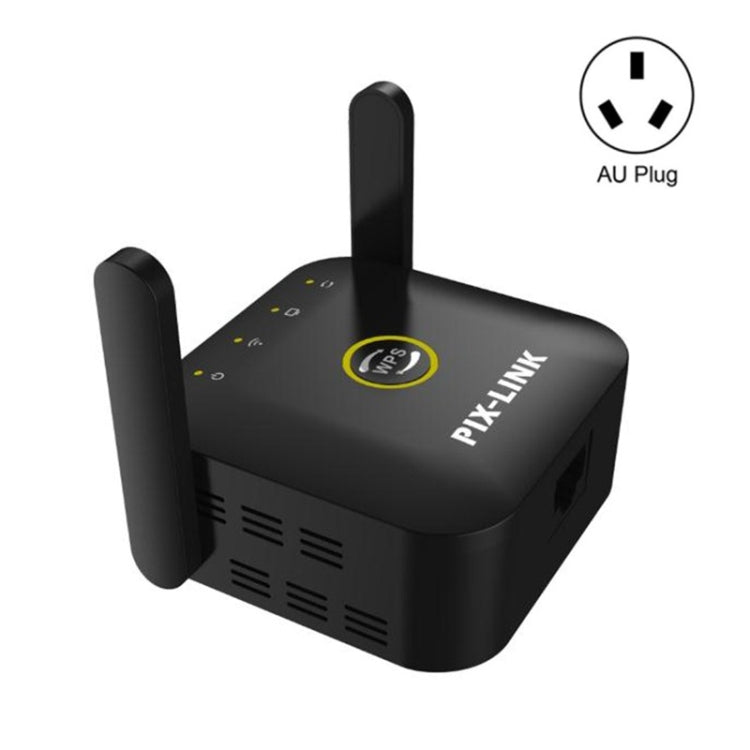 PIX-LINK WR22 300Mbps Wifi Wireless Signal Amplification Enhancement Extender, Plug Type:AU Plug(Black) - free shipping - PMC Jewellery - Order now!