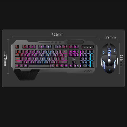 K680 RGB Rechargeable Gaming Wireless Keyboard and Mouse Set(Black) - Wireless Keyboard by PMC Jewellery | Online Shopping South Africa | PMC Jewellery | Buy Now Pay Later Mobicred