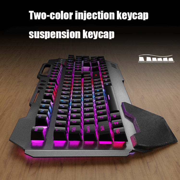 K680 RGB Rechargeable Gaming Wireless Keyboard and Mouse Set(Black) - Wireless Keyboard by PMC Jewellery | Online Shopping South Africa | PMC Jewellery | Buy Now Pay Later Mobicred