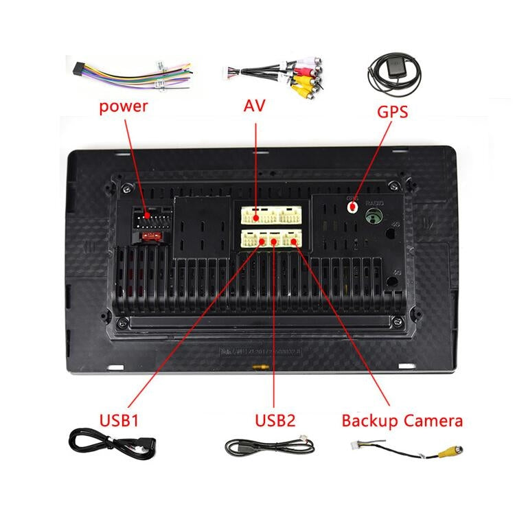 Universal Machine Android Smart Navigation Car Navigation DVD Reversing Video Integrated Machine, Size:10inch 1+16G, Specification:Standard+12 Lights Camera - Car DVD by PMC TechLife | Online Shopping South Africa | PMC TechLife | Buy Now Pay Later Mobicred