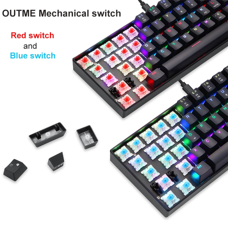 MOTOSPEED CK61 61 Keys  Wired Mechanical Keyboard RGB Backlight with 14 Lighting Effects, Cable Length: 1.5m, Colour: BOX Shaft - Wired Keyboard by MOTOSPEED | Online Shopping South Africa | PMC Jewellery | Buy Now Pay Later Mobicred