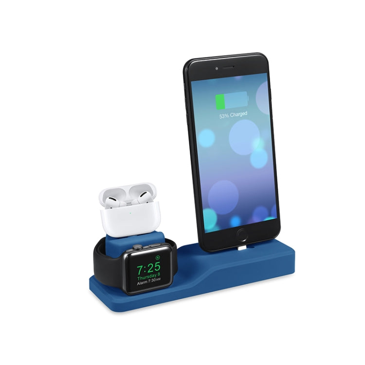 Mobile Phone Charging Stand for iPhone / Apple Whtch / AirPods(Classic Blue) - Multifunction Charger by PMC Jewellery | Online Shopping South Africa | PMC Jewellery | Buy Now Pay Later Mobicred