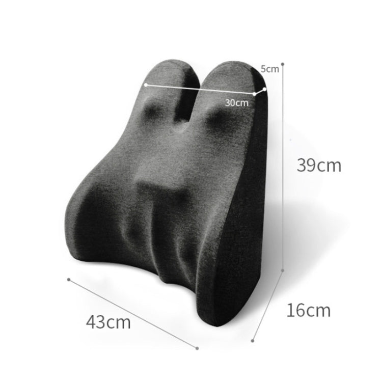Car Seat Lumbar Support Cushion Memory Foam Office Lumbar Cushion, Size: Bandage(Dark Gray) - Seat Accessories by PMC TechLife | Online Shopping South Africa | PMC TechLife | Buy Now Pay Later Mobicred