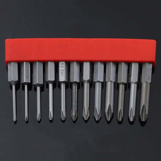 12 PCS / Set Screwdriver Bit With Magnetic S2 Alloy Steel Electric Screwdriver, Specification:3 - Drill & Drill Bits by PMC Jewellery | Online Shopping South Africa | PMC Jewellery | Buy Now Pay Later Mobicred