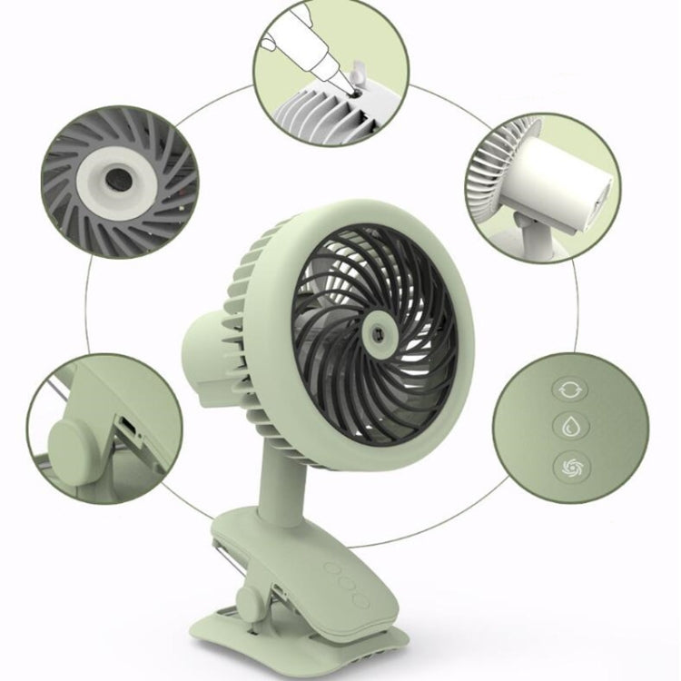 Desktop Office Small Fan USB Charging Clip Fan(White) - free shipping - PMC Jewellery - Order now!