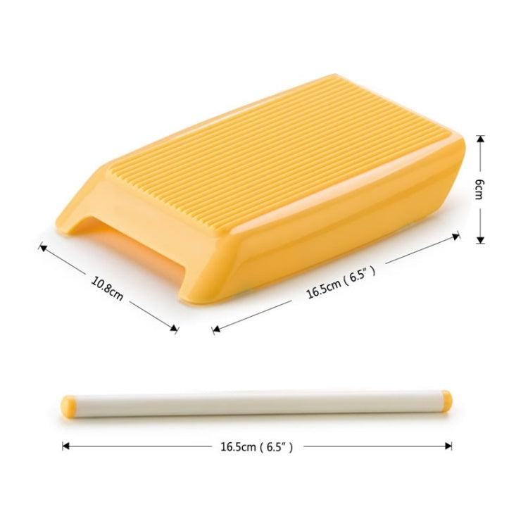 Plastic Pasta Macaroni Board Spaghetti Maker Rolling Pin Mold Kitchen Tool(Yellow) - Gadgets by PMC Jewellery | Online Shopping South Africa | PMC Jewellery