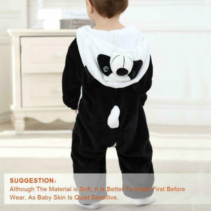 Babies Cartoon Animal Shape Flannel Jumpsuit Romper, Size:90CM(White rabbit) - Baby Clothing by PMC Jewellery | Online Shopping South Africa | PMC Jewellery | Buy Now Pay Later Mobicred