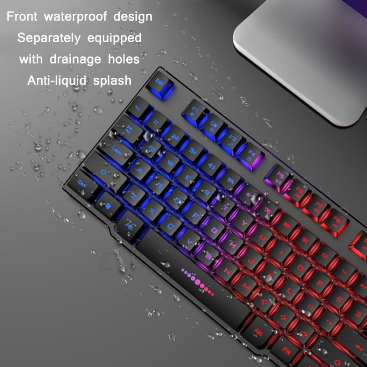 X-L SWAB GX50 Computer Manipulator Feel Wired Keyboard + Macro Programming Mouse, Color： Black Mixed Light - free shipping - PMC Jewellery - Order now!