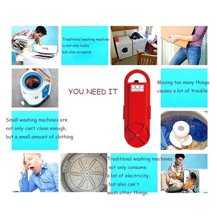 HX-02DS Household Portable Small Portable Washing Machine, CN Plug - free shipping - PMC TechLife - Order now!
