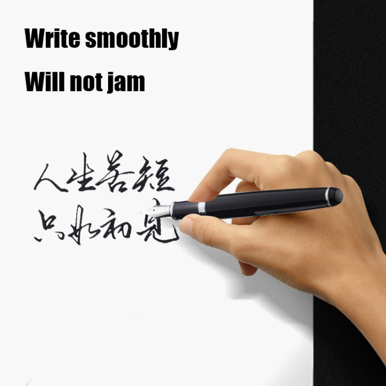 X750 Stationery Stainless Steel Fountain Pen Medium Nib Ink Pens School Oiifice Gift, Nib Size:0.5mm(Silver) - Fountain Pens by PMc TechLife | Online Shopping South Africa | PMc TechLife | Buy Now Pay Later Mobicred