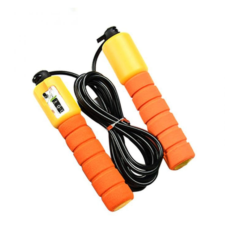 Jump Ropes with Counter Sports Fitness Adjustable Fast Speed Counting Jump Skip Rope Skipping Wire(Orange) - Sporting goods by PMC Jewellery | Online Shopping South Africa | PMC Jewellery