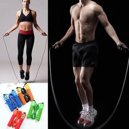 Jump Ropes with Counter Sports Fitness Adjustable Fast Speed Counting Jump Skip Rope Skipping Wire(Orange) - Sporting goods by PMC Jewellery | Online Shopping South Africa | PMC Jewellery