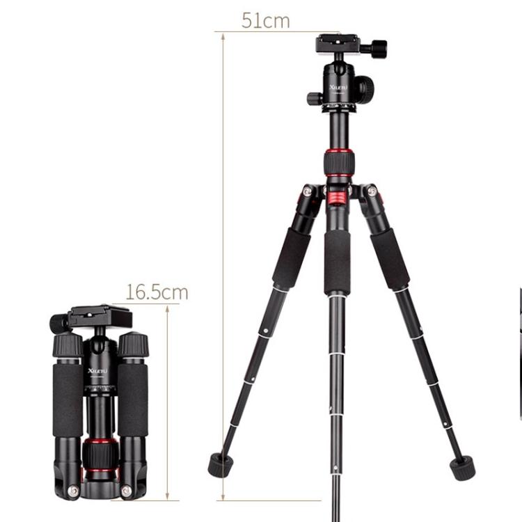 Xiletu FM5S-MINI 5-Section Folding Legs Mini Desktop Tripod Mount(Red) - free shipping - PMC TechLife - Order now!
