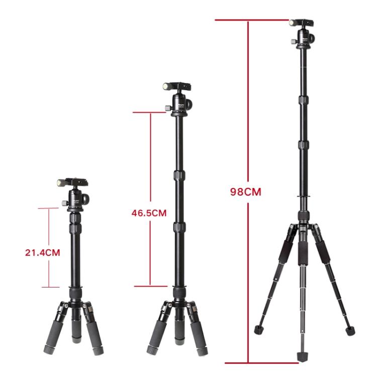 Xiletu FM5S-MINI 5-Section Folding Legs Mini Desktop Tripod Mount(Red) - free shipping - PMC TechLife - Order now!