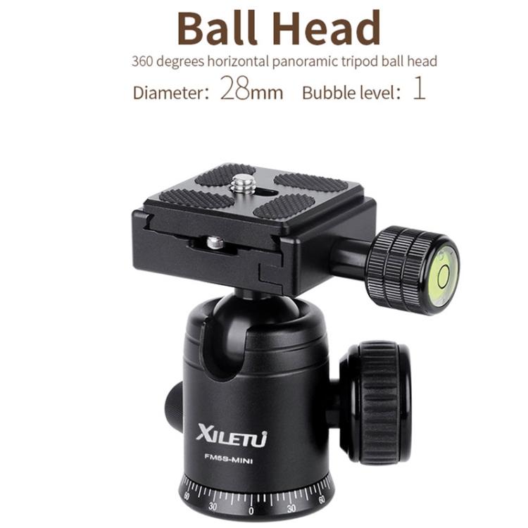 Xiletu FM5S-MINI 5-Section Folding Legs Mini Desktop Tripod Mount(Titanium) - free shipping - PMC TechLife - Order now!