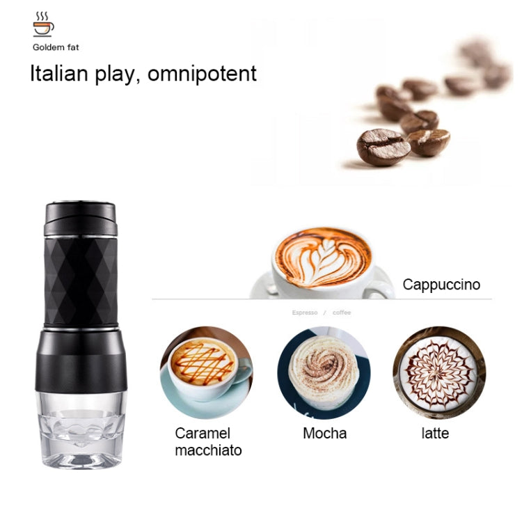 Portable Hand Pressure Espresso Machine Outdoor Accompanying Mini Coffee Cup(Black) - free shipping - PMC TechLife - Order now!