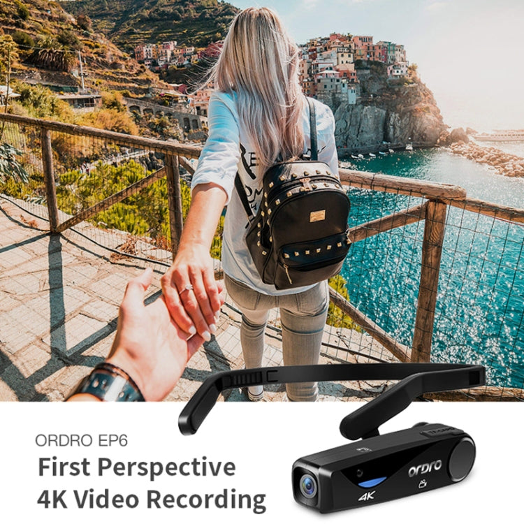 ORDRO EP6 Head-Mounted WIFI APP Live Video Smart Sports Camera With Remote Control(Black) - Other Camera by PMC Jewellery | Online Shopping South Africa | PMC Jewellery | Buy Now Pay Later Mobicred