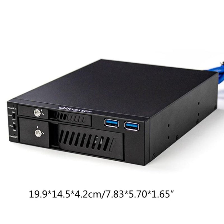 Oimaster MR-6203 Double Bay Optical Drive Hard Drive Box Hard Drive Bracket - Optical Drives Cases by PMC Jewellery | Online Shopping South Africa | PMC Jewellery | Buy Now Pay Later Mobicred
