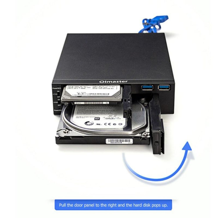 Oimaster MR-6203 Double Bay Optical Drive Hard Drive Box Hard Drive Bracket - Optical Drives Cases by PMC Jewellery | Online Shopping South Africa | PMC Jewellery | Buy Now Pay Later Mobicred