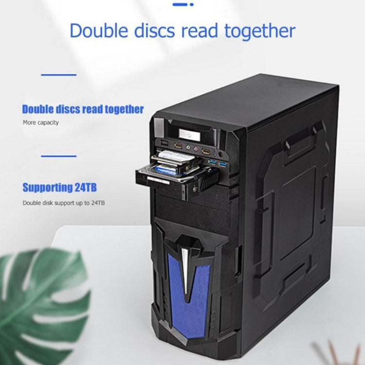 Oimaster MR-6203 Double Bay Optical Drive Hard Drive Box Hard Drive Bracket - Optical Drives Cases by PMC Jewellery | Online Shopping South Africa | PMC Jewellery | Buy Now Pay Later Mobicred