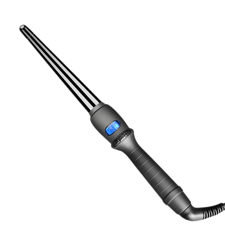 LCD Conical Curling Iron Single Tube Ceramic Glaze Pear Flower Cone, Size:25mm EU - free shipping - PMC TechLife - Order now!