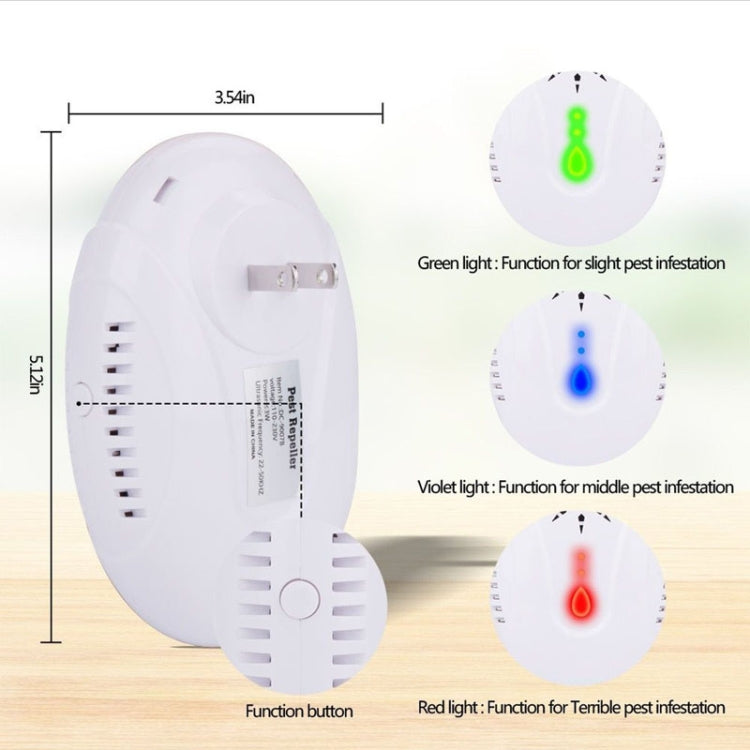DC-9007 Ultrasonic Mosquito Repellent Portable Insect Repellent, Style:EU Plug(Black) - Repellents by PMC TechLife | Online Shopping South Africa | PMC TechLife | Buy Now Pay Later Mobicred