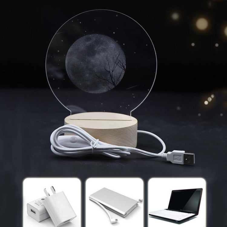 3D Atmosphere Decorative Light Acrylic Inner Carved LED Night Light Creative Girl Table Lamp(Cartoon Astronaut) - Novelty Lighting by PMC TechLife | Online Shopping South Africa | PMC TechLife | Buy Now Pay Later Mobicred