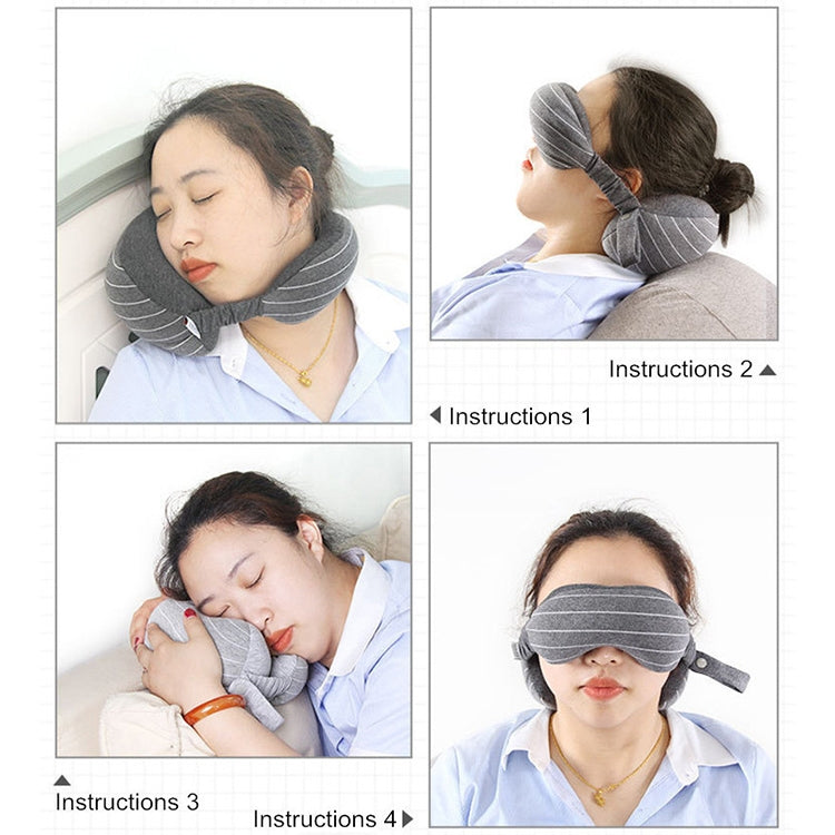Business Travel Portable Pillow Eye Protection(Dark Grey) - Cushions & Pillows by PMC TechLife | Online Shopping South Africa | PMC TechLife | Buy Now Pay Later Mobicred