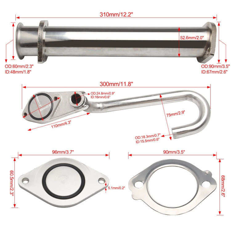 Car Modification 6.0L Turbocharged Diesel Engine Valve Cooler Bypass Removal Kit - Engine Fittings by PMC TechLife | Online Shopping South Africa | PMC TechLife | Buy Now Pay Later Mobicred
