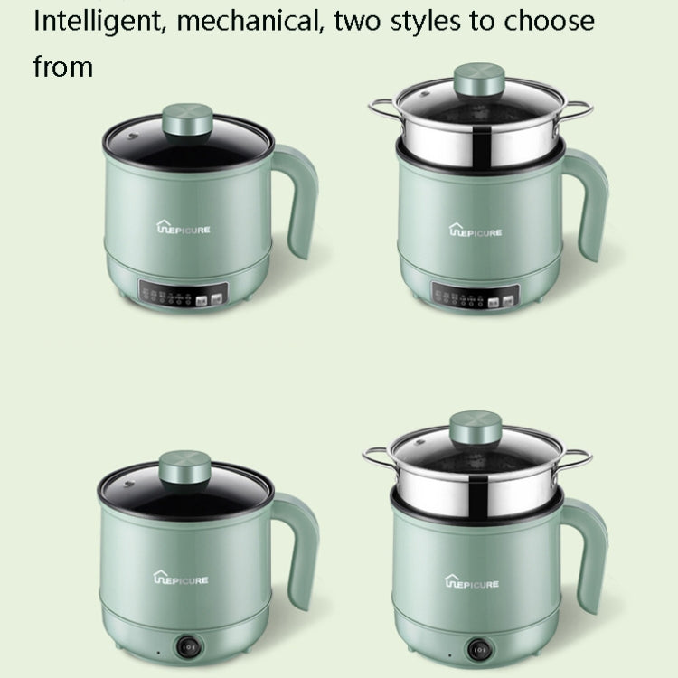 Multi-Function Electric-Cooker Mini Dormitory Student Cooking Rice Stir Frying Non-Stick Pot, 110V US Plug, Colour: White Smart With Steaming Grid(1.7L) - free shipping - PMC TechLife - Order now!
