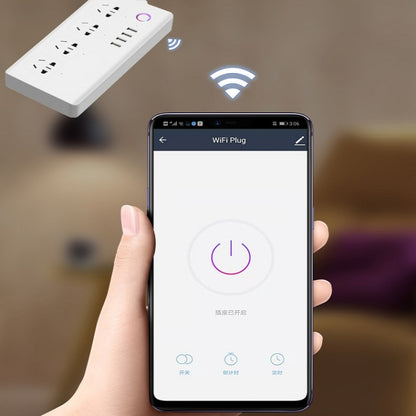 Home Office Wifi Mobile Phone Remote Control Timer Switch Voice Control Power Strip, Line length: 1.5m(AU Plug) - Smart Socket by PMC Jewellery | Online Shopping South Africa | PMC Jewellery | Buy Now Pay Later Mobicred