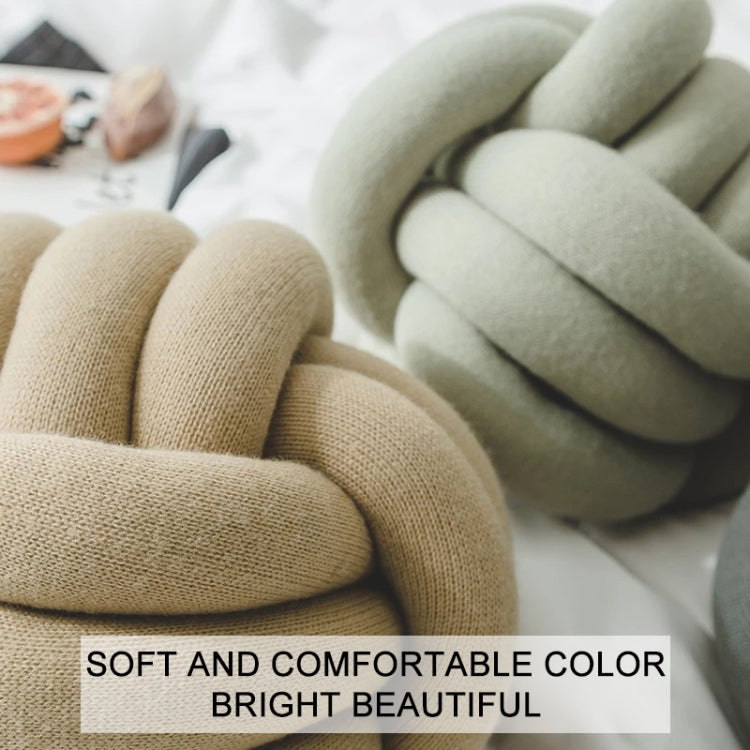 Hand-Made Knotted Ball Pillow, Size: Diameter: 25~30cm(Skin Powder) - free shipping - PMC TechLife - Order now!