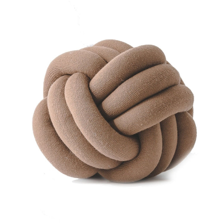 Hand-Made Knotted Ball Pillow, Size: Diameter: 25~30cm(Light Coffee) - Cushions & Pillows by PMC Jewellery | Online Shopping South Africa | PMC Jewellery | Buy Now Pay Later Mobicred