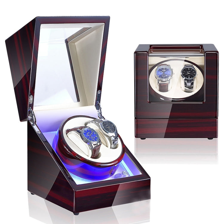Watch Shaker Automatic Mechanical Watch Rotating Motor Winding Box, US / EU / UK Plug(Ebony White) - free shipping - PMC TechLife - Order now!