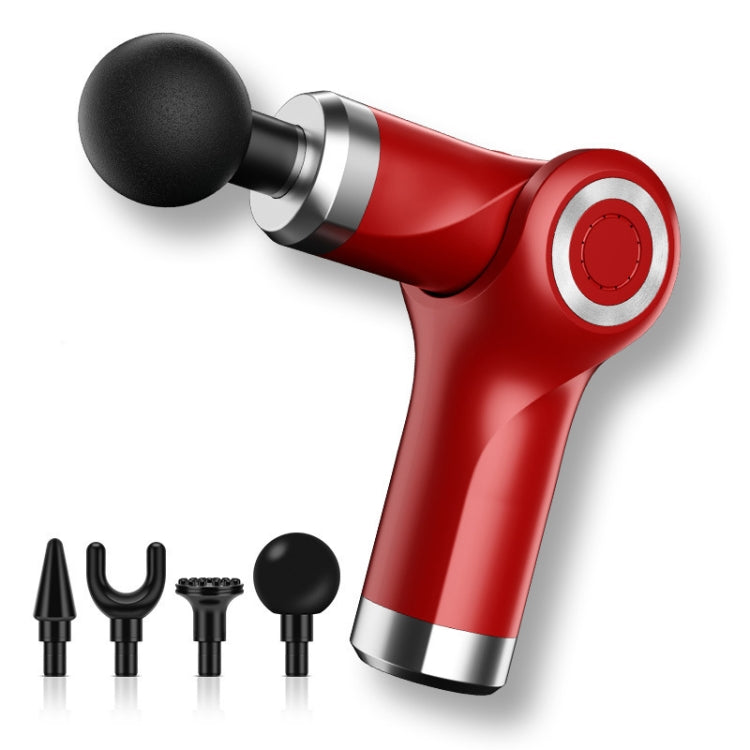 Fascia Gun Pocket Electric Shock Gun  Muscle Massage Gun, Specification: Folding  (Red) - free shipping - PMC TechLife - Order now!