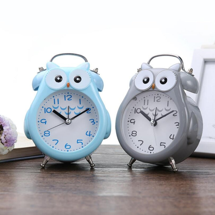 2 PCS Children Creative Cartoon Owl Super Ring Metal Bell Student Alarm Clock(Pink) - Novelty Clock by PMc TechLife | Online Shopping South Africa | PMc TechLife | Buy Now Pay Later Mobicred