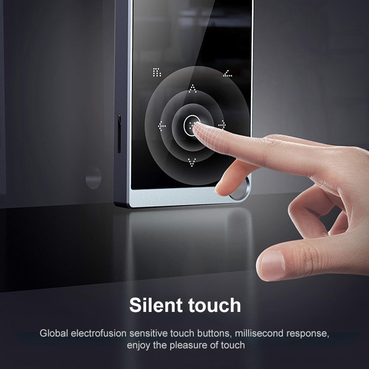 E05 2.4 inch Touch-Button MP4 / MP3 Lossless Music Player, Support E-Book / Alarm Clock / Timer Shutdown, Memory Capacity: 16GB Bluetooth Version(Silver Grey) - free shipping - PMC Jewellery - Order now!